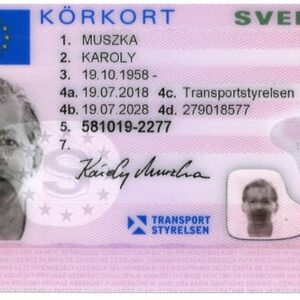Registered Swedish Divers License - Buy Genuine & Fake Copies Online Fast